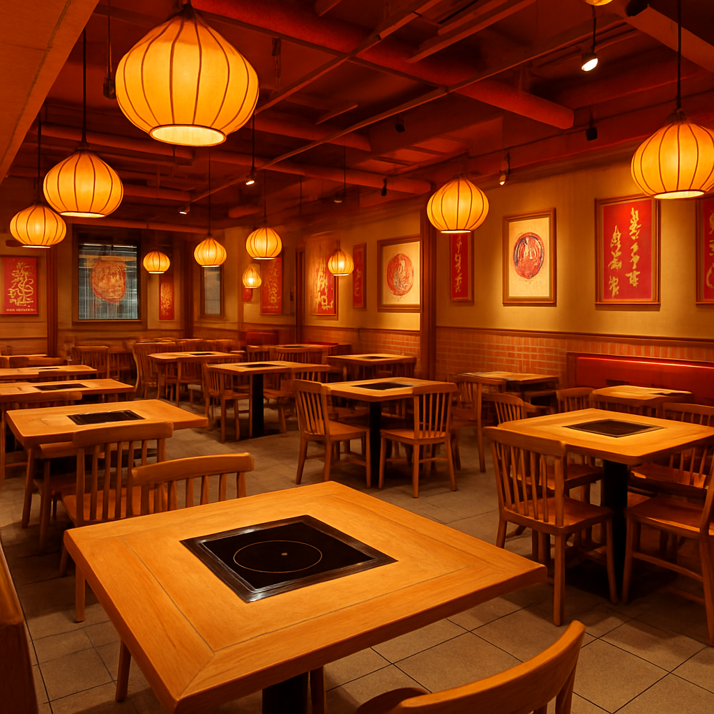 The interior of Burwood Hot Pot Buffet restaurant